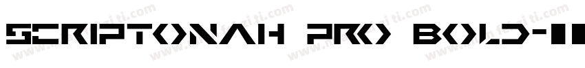Scriptonah Pro Bold字体转换